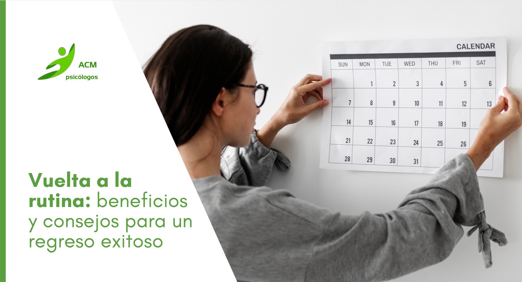 Consejos psicológicos para una vuelta a la rutina organizada.